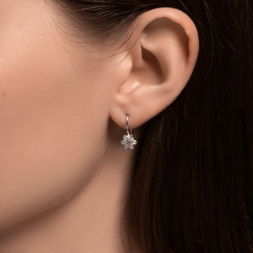 Серьги SOKOLOV 94026645 вес 1.23 г серебро, фианит купить,11524
