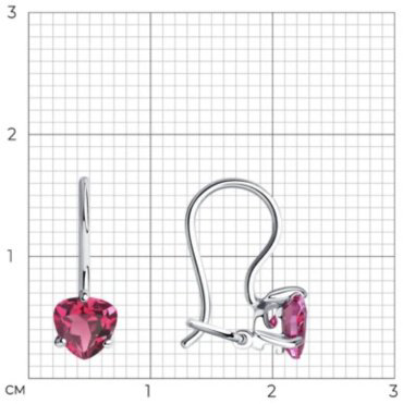 Серьги SOKOLOV 94020579 вес 1.08 г серебро, фианит купить,9489