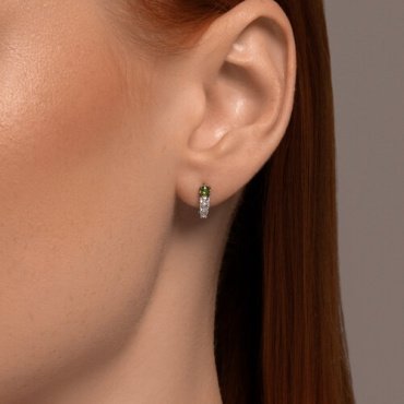 Серьги SOKOLOV 94026625 вес 1.16 г серебро, фианит, кристалл купить,NaN