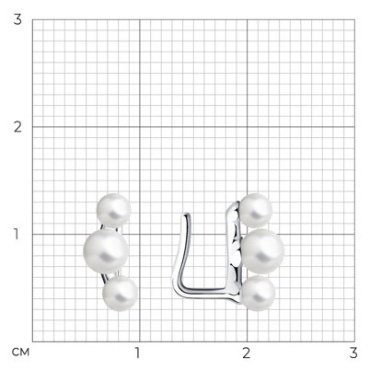 Серьги SOKOLOV 94024747 вес 0.91 г серебро, жемчуг купить,7182