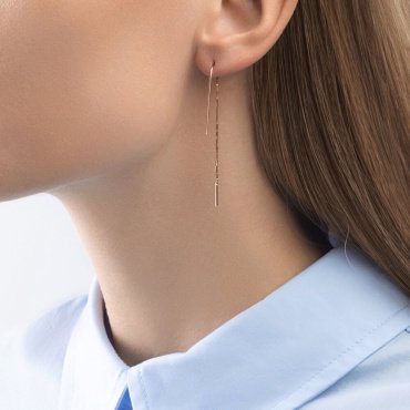 Серьги-цепочки SOKOLOV 029801 вес 1.13 г золото, без вставок купить,123798
