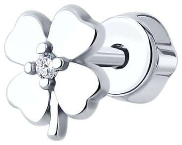 Серьги SOKOLOV 94170256 вес 0.73 г серебро, фианит купить,NaN