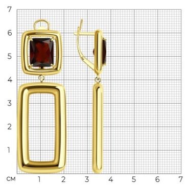 Серьги Diamant 93-321-01698-1 вес 17.6 г серебро, ситалл купить,78699