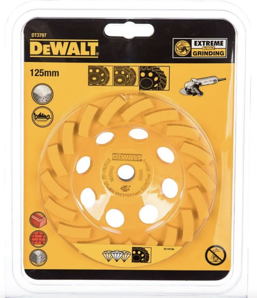 DeWALT алмазная чашка DT3797 125x22.2 мм 1 шт