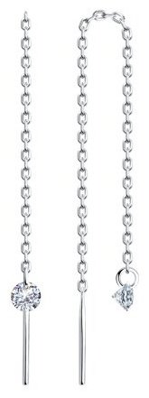 Серьги-цепочки SOKOLOV 94025760 вес 0.92 г серебро, фианит купить,NaN