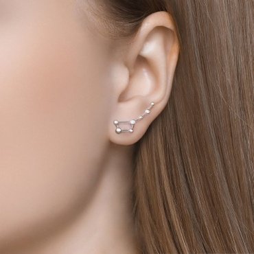 Серьги SOKOLOV 94023791 вес 1.3 г серебро, фианит купить,NaN