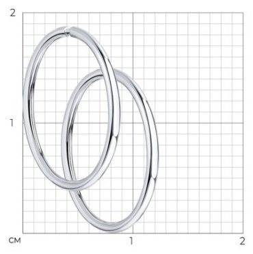 Серьги Diamant 94-124-01719-1 вес 0.94 г серебро, без вставок купить,5483