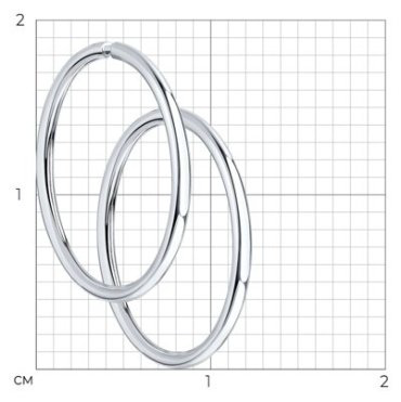 Серьги Diamant 94-124-01719-1 вес 0.94 г серебро, без вставок купить,5483