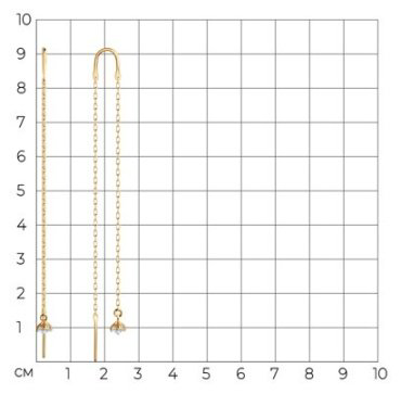 Серьги SOKOLOV 029779 вес 1.61 г золото, фианит купить,139757