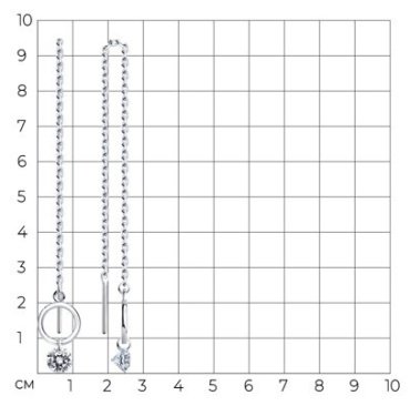 Серьги SOKOLOV 94024383 вес 1.93 г серебро, фианит купить,11998