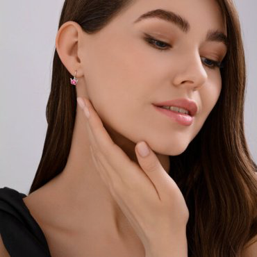 Серьги Diamant 94-120-02219-1_s вес 1.19 г серебро, эмаль купить,9234
