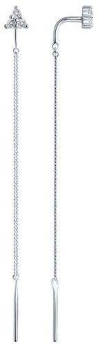 Кафф SOKOLOV 94020563 вес 1.07 г серебро, фианит купить,8999