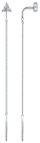 Кафф SOKOLOV 94020563 вес 1.07 г серебро, фианит купить,8999