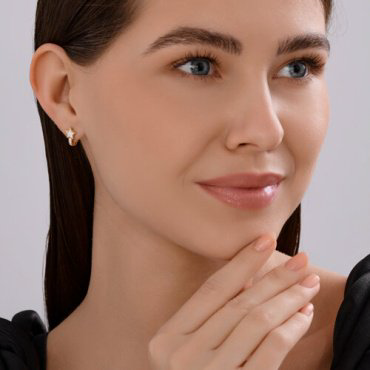 Серьги Diamant 51-120-02826-1_s вес 2 г золото, фианит купить,179100