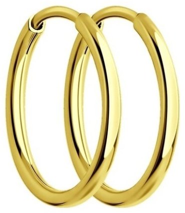 Серьги Diamant 53-124-01587-1 вес 0.58 г золото, без вставок купить,65174