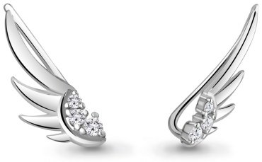 Клаймберы AQUAMARINE 49205А.5 вес 1.3 г серебро, фианит купить,18468