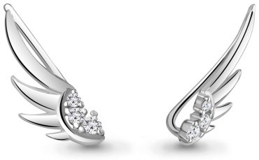 Клаймберы AQUAMARINE 49205А.5 вес 1.3 г серебро, фианит купить,18468