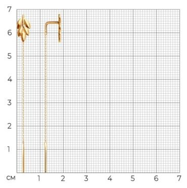 Серьги-цепочки SOKOLOV 0200145 вес 1.1 г золото, без вставок купить,87771