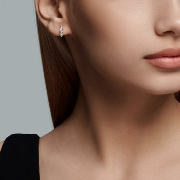 Серьги Diamant 51-120-02210-1 вес 1.32 г золото, фианит купить,96299