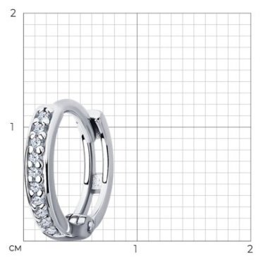 Серьги SOKOLOV 94170274 вес 0.81 г серебро, фианит купить,6192
