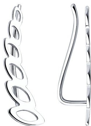 Серьги SOKOLOV 94021862 вес 0.68 г серебро, без вставок купить,6293