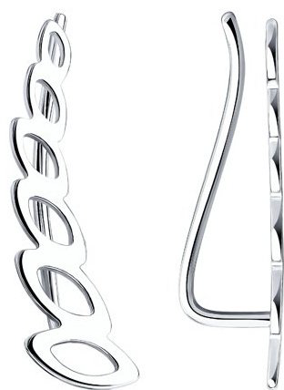 Серьги SOKOLOV 94021862 вес 0.68 г серебро, без вставок купить,6293