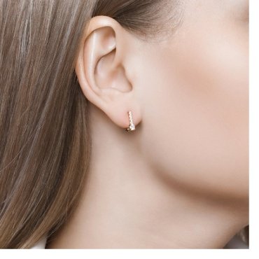 Серьги SOKOLOV 027500 вес 1 г золото, фианит купить,83271