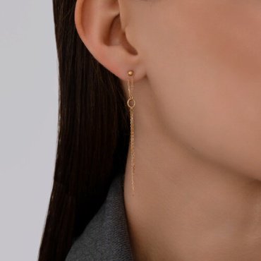 Серьги-цепочки SOKOLOV 0200507 вес 1.35 г золото, без вставок купить,152729