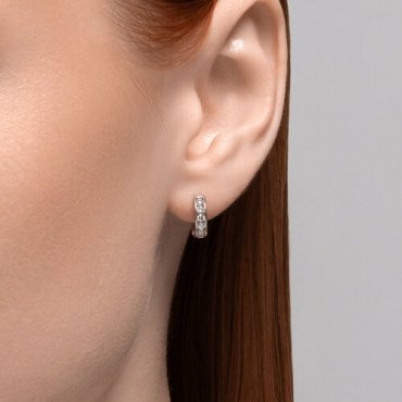 Серьги SOKOLOV 94026444 вес 2.23 г серебро, фианит купить,12859