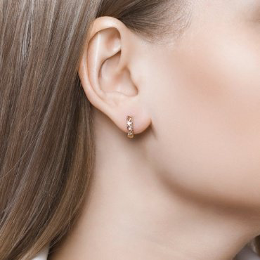 Серьги SOKOLOV 027906 вес 1.08 г золото, фианит купить,NaN