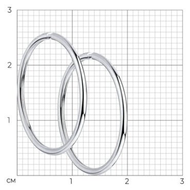 Конго Diamant 94-124-01720-1 вес 1.17 г серебро, без вставок купить,8711