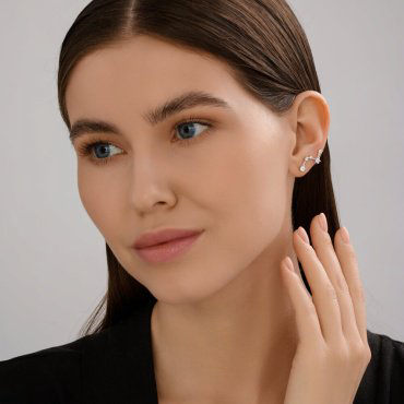 Кафф SOKOLOV 94026995 вес 1.73 г серебро, фианит купить,NaN