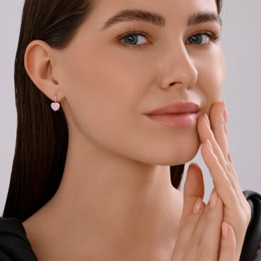 Серьги Diamant 94-120-02202-1 вес 1.43 г серебро, фианит, эмаль купить,11286
