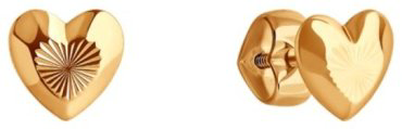 Пусеты Diamant 51-122-01526-2 вес 0.92 г золото, без вставок купить,74609