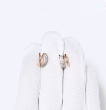 Серьги SOKOLOV 029836 вес 1.5 г золото, фианит купить,127387