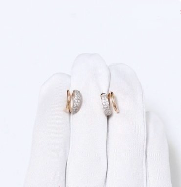 Серьги SOKOLOV 029836 вес 1.5 г золото, фианит купить,127387