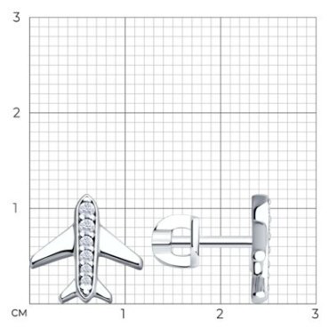 Серьги SOKOLOV 94026695 вес 1.88 г серебро, фианит купить,10025
