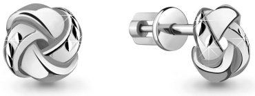 Пусеты AQUAMARINE 31187 вес 1.53 г серебро, без вставок купить,11627