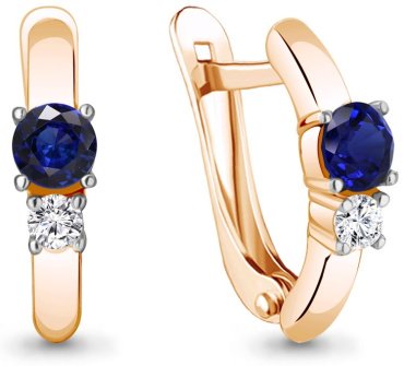 Серьги AQUAMARINE 49372АБ вес 1.94 г серебро, фианит купить,27702