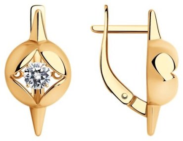 Серьги Diamant 93-120-01729-1 вес 2.82 г серебро, фианит купить,9569