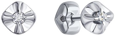 Серьги SOKOLOV 1022152-3 вес 1.09 г золото, бриллиант купить,131499