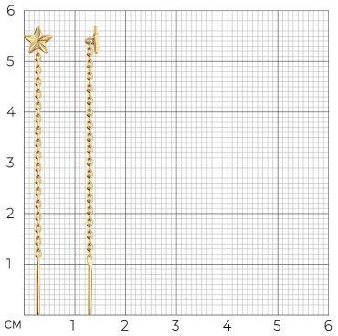 Серьги-цепочки SOKOLOV 93021124 вес 0.62 г серебро, без вставок купить,6204