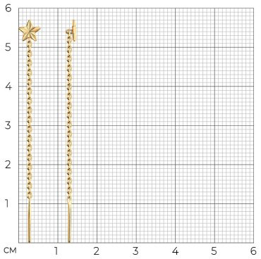 Серьги-цепочки SOKOLOV 93021124 вес 0.62 г серебро, без вставок купить,6204