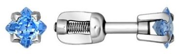 Серьги SOKOLOV 94020125 вес 1.22 г серебро, фианит купить,13205