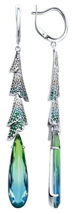 Серьги SOKOLOV 92023035 вес 11.62 г серебро, фианит купить,NaN