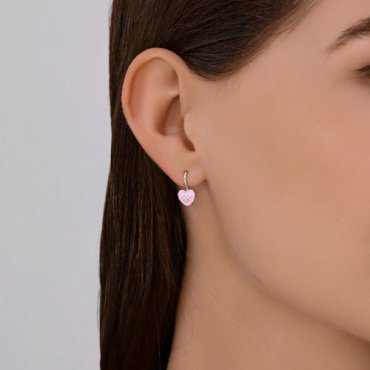 Серьги Diamant 94-120-02220-1_s вес 1.44 г серебро, фианит, эмаль купить,8405