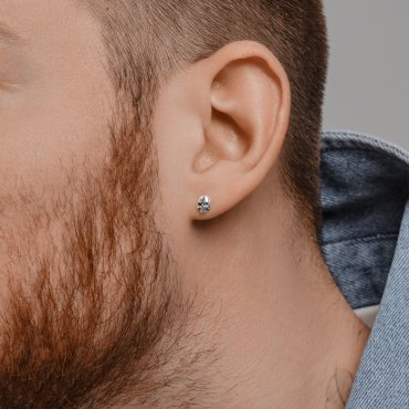 Моносерьга SOKOLOV 95170013 вес 0.76 г серебро, без вставок купить,NaN