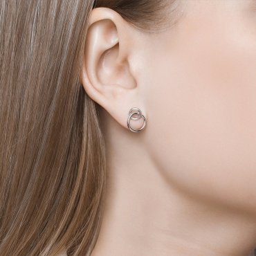 Моносерьга SOKOLOV 94170081 вес 1.28 г серебро, без вставок купить,9747