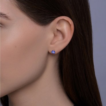 Серьги SOKOLOV 728844 вес 1.19 г золото, топаз купить,137888