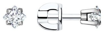 Серьги SOKOLOV 94020123 вес 1.04 г серебро, фианит купить,NaN